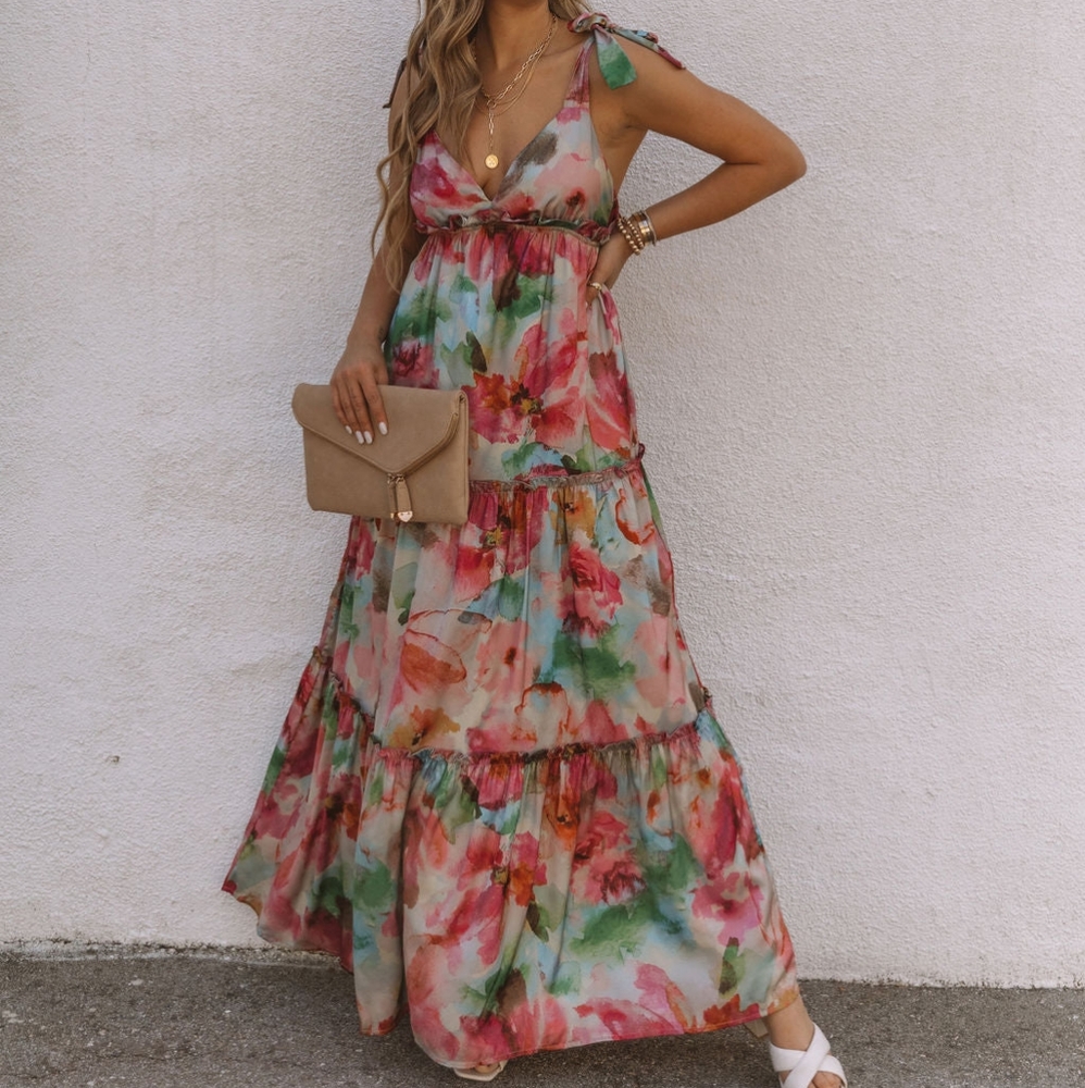 NWT Floral Maxi Dress